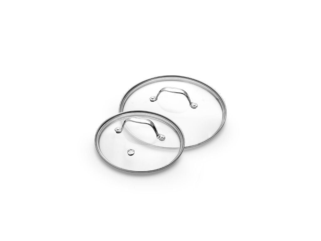 GLASS LID SET 18/24 CM – 2 PIECES - 1