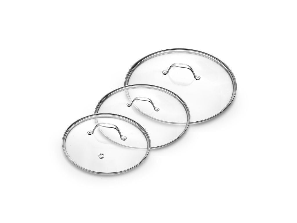 GLASS LID SET 20/24/28 CM – 3 PIECES - 1
