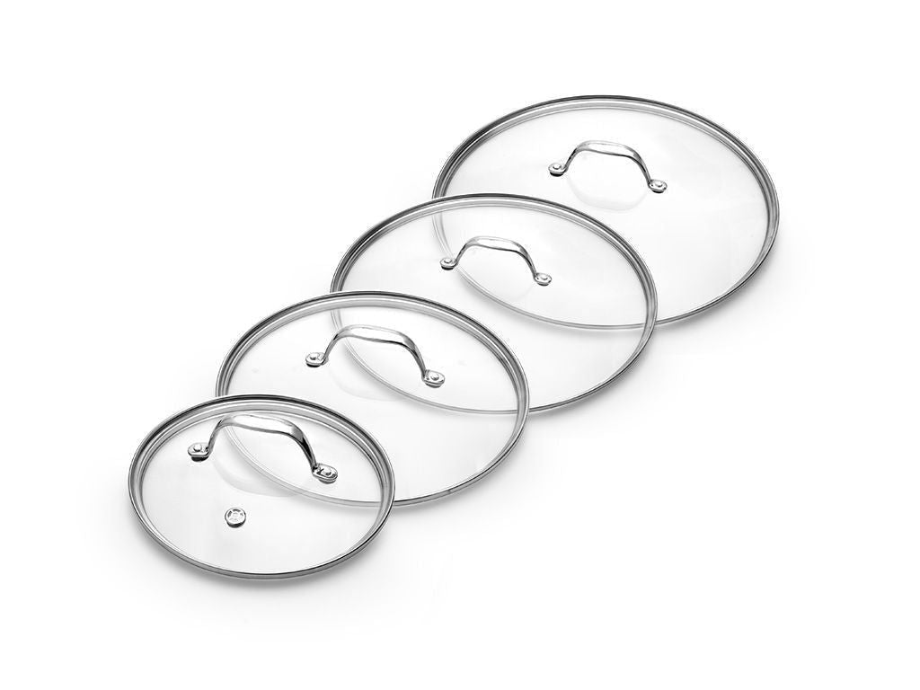 GLASS LID SET 18/24/26/28 CM – 4 PIECES - 1