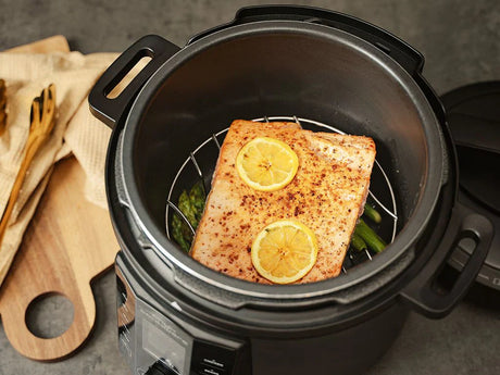 Asian steamed salmon in the Multi Cooker – light, delicious & super quick