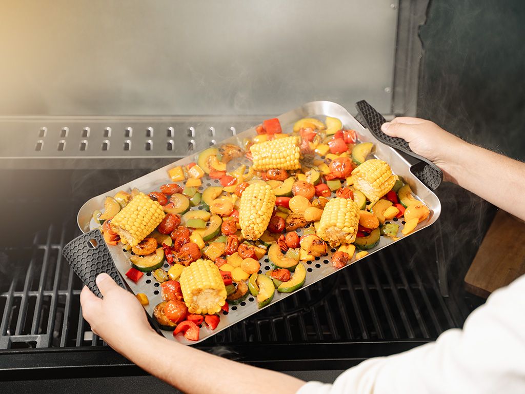 STAINLESS STEEL BBQ TRAY 50×30 CM - 2