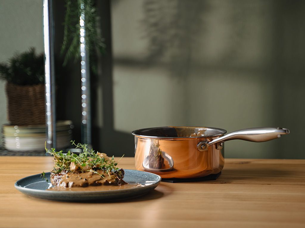 COPPER HYBRID NON-STICK SAUCE POT 18 CM - 3