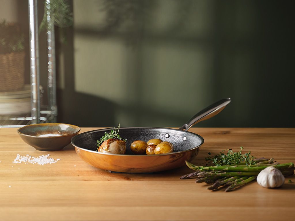 COPPER HYBRID NON-STICK FRYING PAN SET - 2 PCS - 3