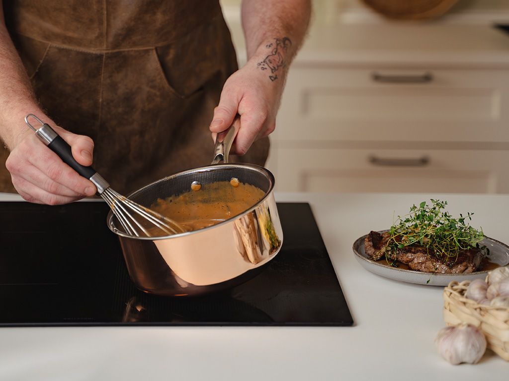 COPPER HYBRID NON-STICK SAUCE POT 18 CM - 5