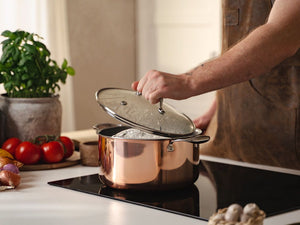 COPPER HYBRID NON-STICK POT SET - 2 PCS - 6