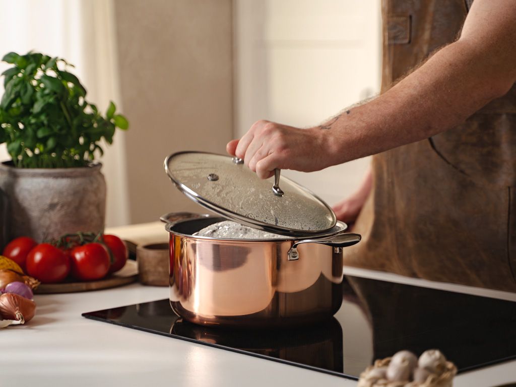COPPER HYBRID NON-STICK POT 24 CM - 5