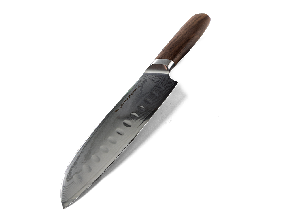 Damascus santoku knife 18 cm