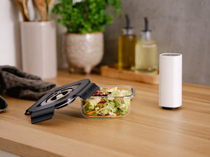 SQUARE VACUUM GLASS CONTAINER - 525ML - SET - 4PC - 2