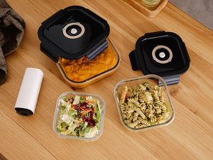 VACUUM GLASS CONTAINER MIX SET - 6PC - 5