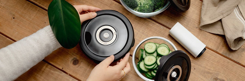 ROUND VACUUM GLASS CONTAINER – 635ML