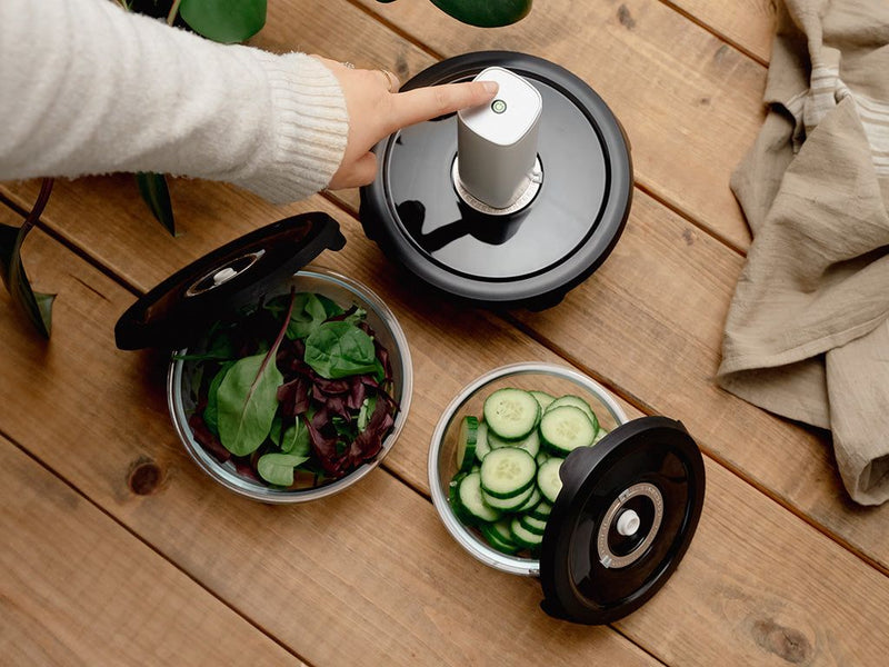 ROUND VACUUM GLASS CONTAINER – 1400ML