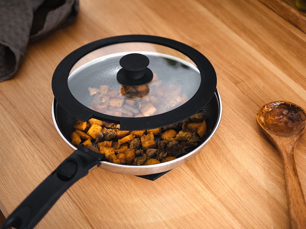 GLASS LID SET FOR DETACHABLE HANDLE – 24/28 CM - 5