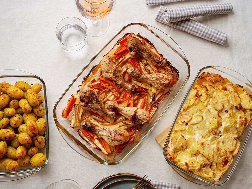 OVENPROOF GLASS DISHES SET - 2