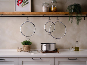 STACKABLE GLASS LIDS – 26/28 CM – 2 PCS - 7