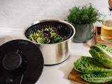 STAINLESS STEEL SALAD SPINNER