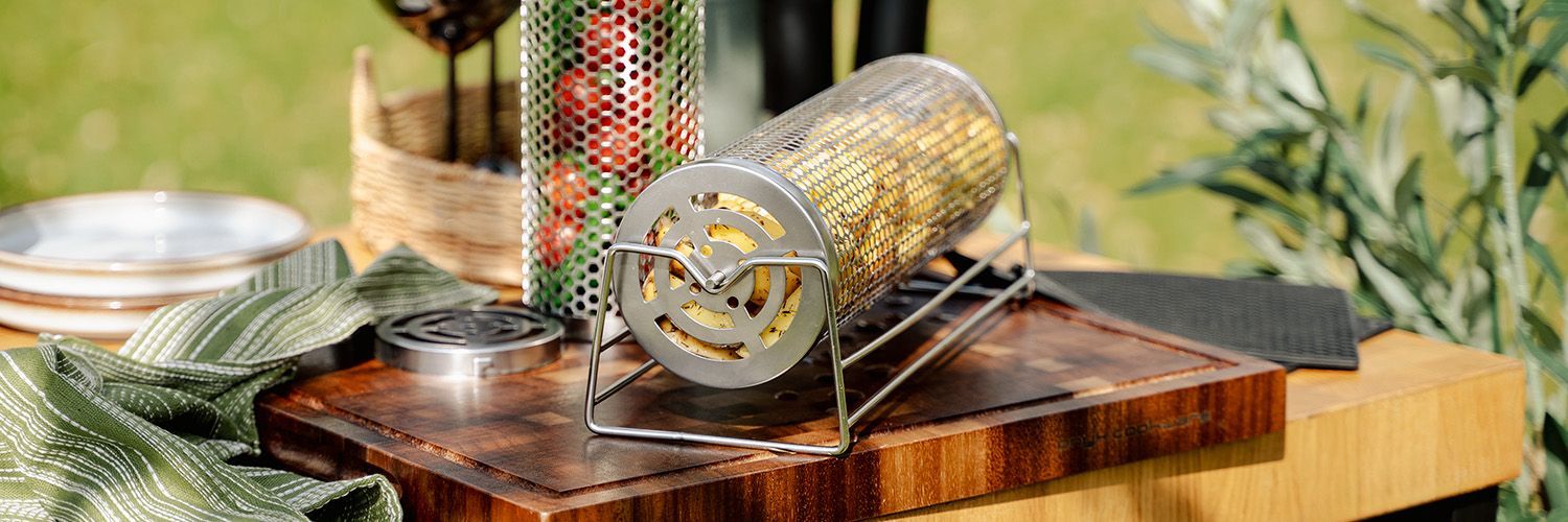 GRILL BASKET CYLINDER – LARGE - 10