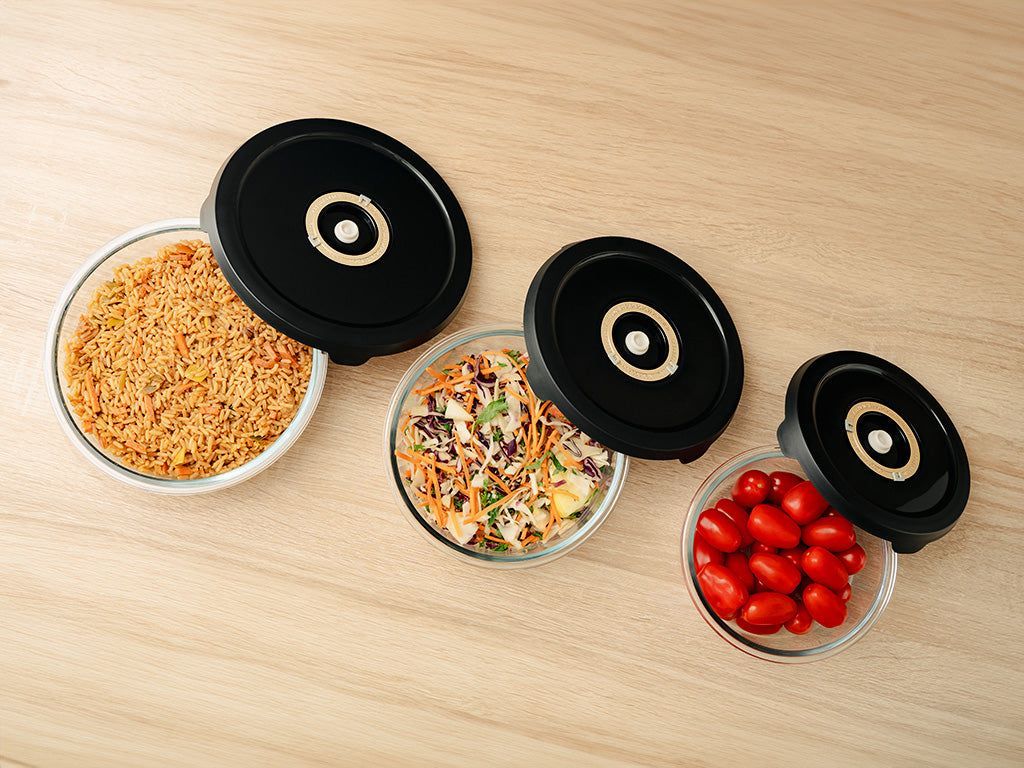 ROUND VACUUM GLASS CONTAINER – 930ML - 9