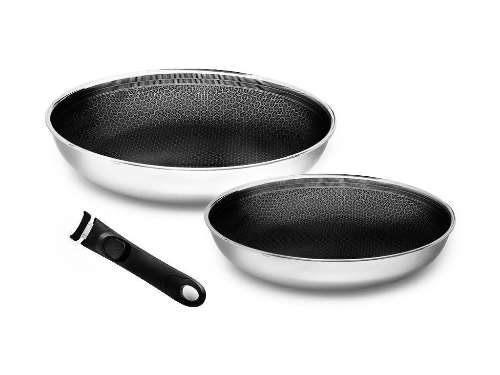 FRYING PAN WITH DETACHABLE HANDLE 2-PC SET - 1