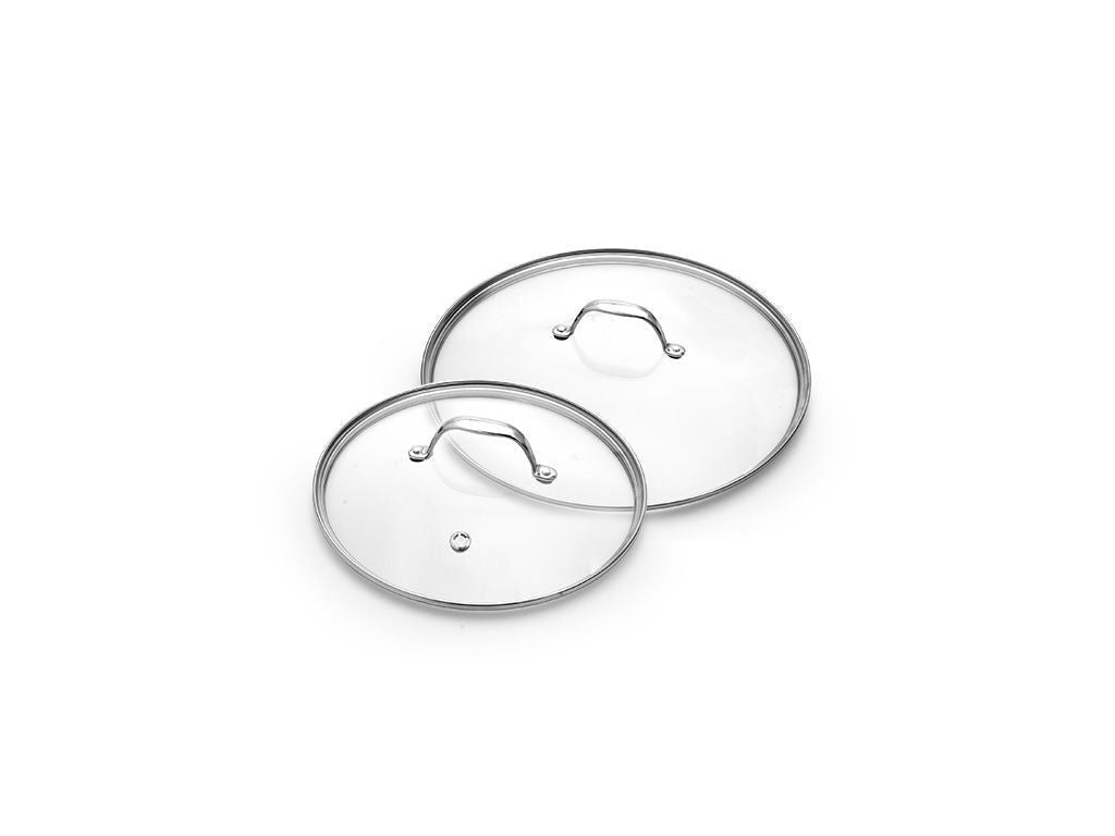 GLASS LID SET 20/24 CM – 2 PIECES - 1