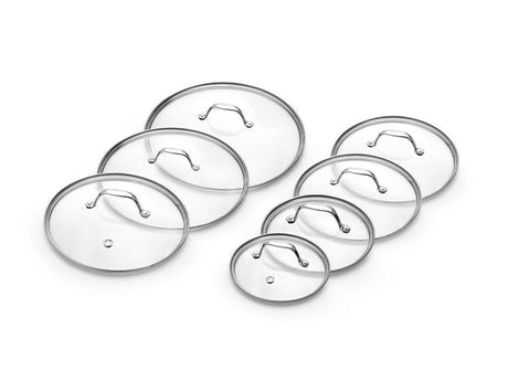 GLASS LID SET 18/20/24/26/28/30/32 CM – 7 PIECES - 1