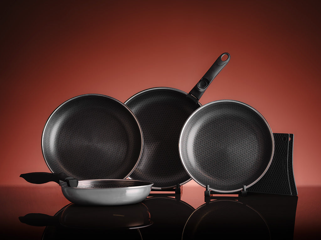 Complete Handleless Frying Pan Set 4-Piece