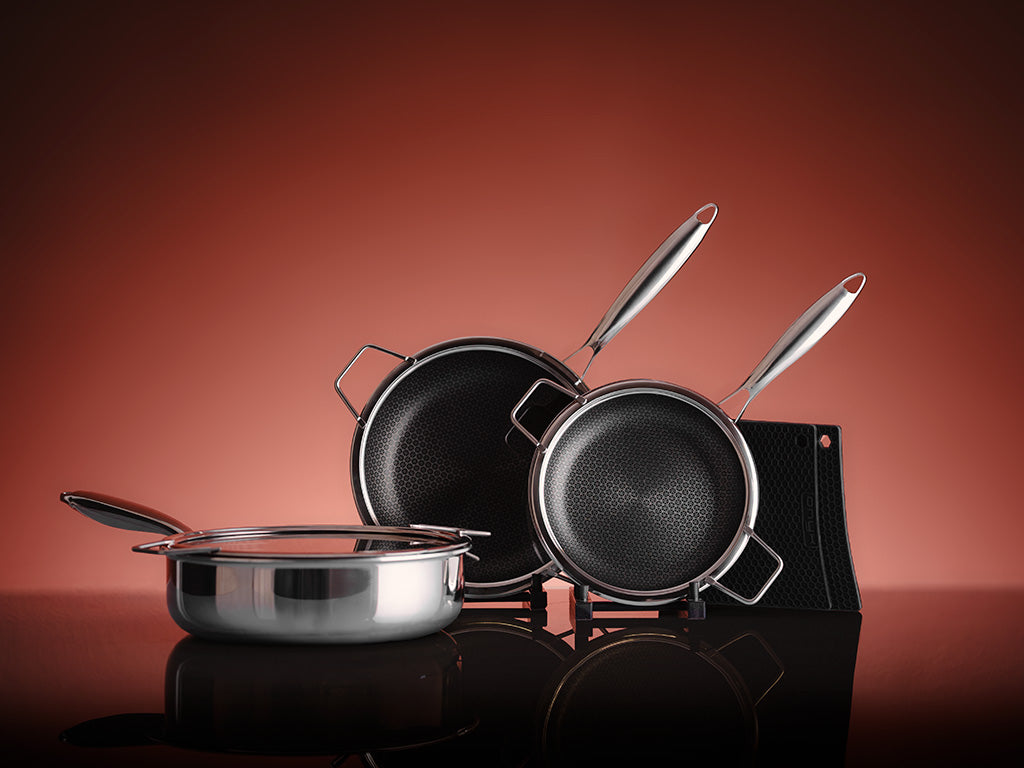 The Classic Hybrid Frying Pan Set 3-Piece