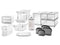 FRIDGE STORAGE SET - LARGE