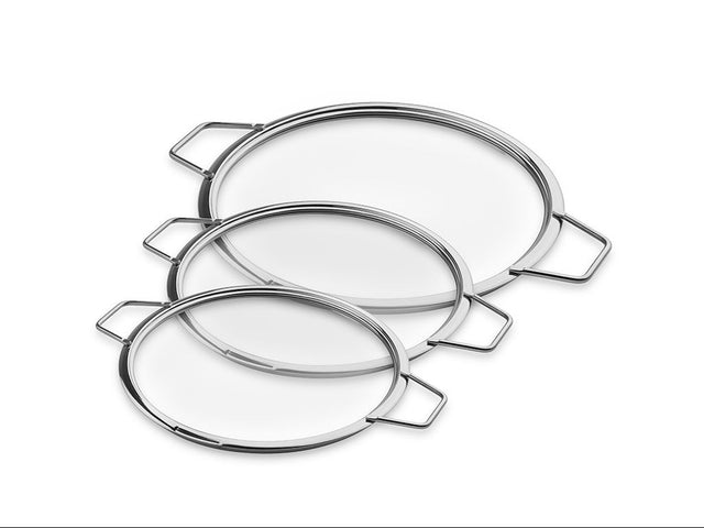 STACKABLE GLASS LIDS – 20/24/28 CM – 3 PCS - 1