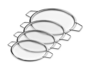 STACKABLE GLASS LIDS – 20/24/26/28 CM – 4 PCS - 1