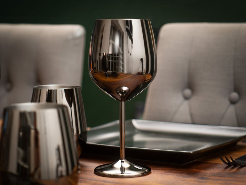 STAINLESS STEEL WINE GLASS