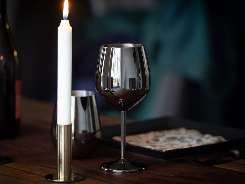 STAINLESS STEEL WINE GLASS