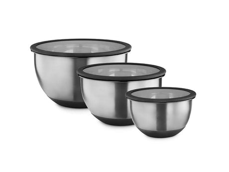 STAINLESS STEEL MIXING BOWL 3PC - 1