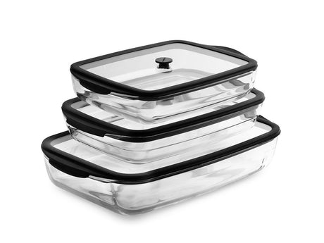 OVENPROOF GLASS DISHES SET - 1