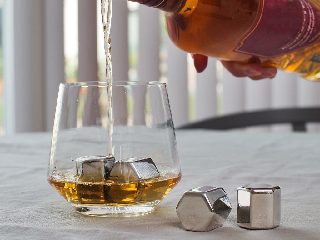 REUSEABLE STEEL ICE CUBES - 4-PC - 6