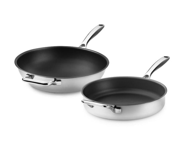 ZERO – NATUTAL NON-STICK WOK+SAUTE SET – 2PCS - 1
