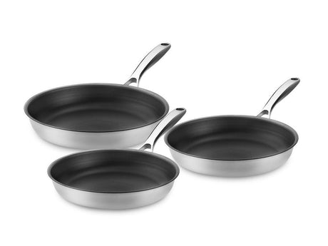 ZERO – NATURAL NON-STICK FRYING PAN SET – 3PCS - 1
