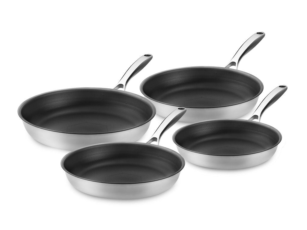 ZERO – NATURAL NON-STICK FRYING PAN SET – 4PCS - 1