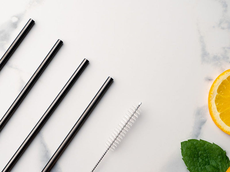 REUSABLE STEEL STRAWS - STRAIGHT