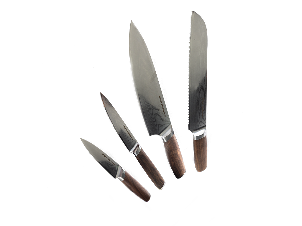Damascus essential knife set – 4 pcs.