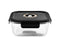 SQUARE VACUUM GLASS CONTAINER - 1230ML