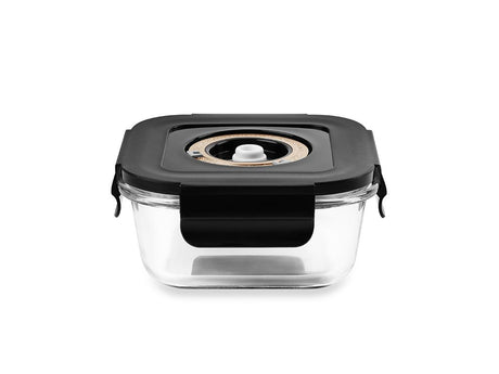 SQUARE VACUUM GLASS CONTAINER - 525ML - 1