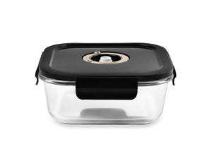 SQUARE VACUUM GLASS CONTAINER - 800ML - 1