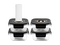 SQUARE VACUUM GLASS CONTAINER - 525ML - SET - 4PC