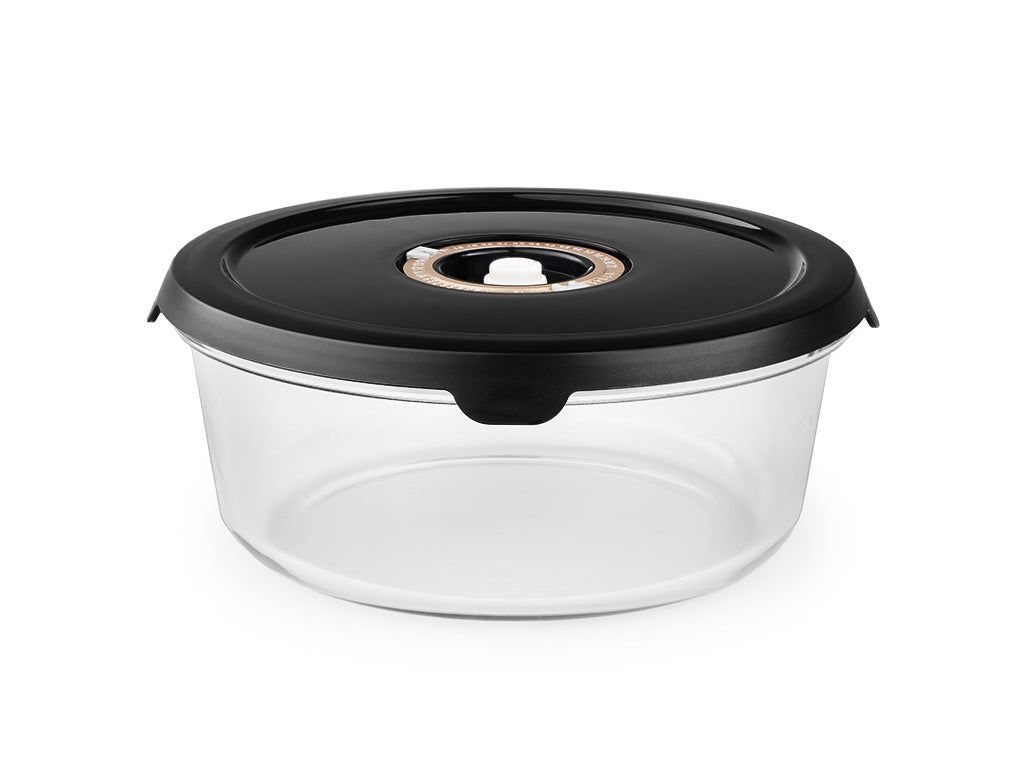 ROUND VACUUM GLASS CONTAINER – 1400ML - 1