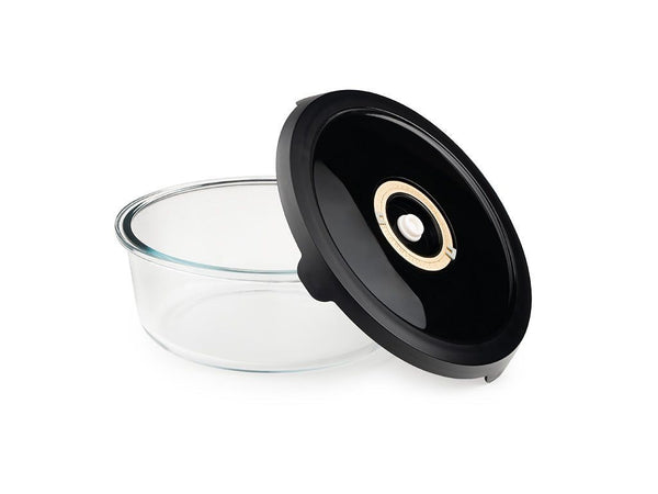ROUND VACUUM GLASS CONTAINER – 1400ML