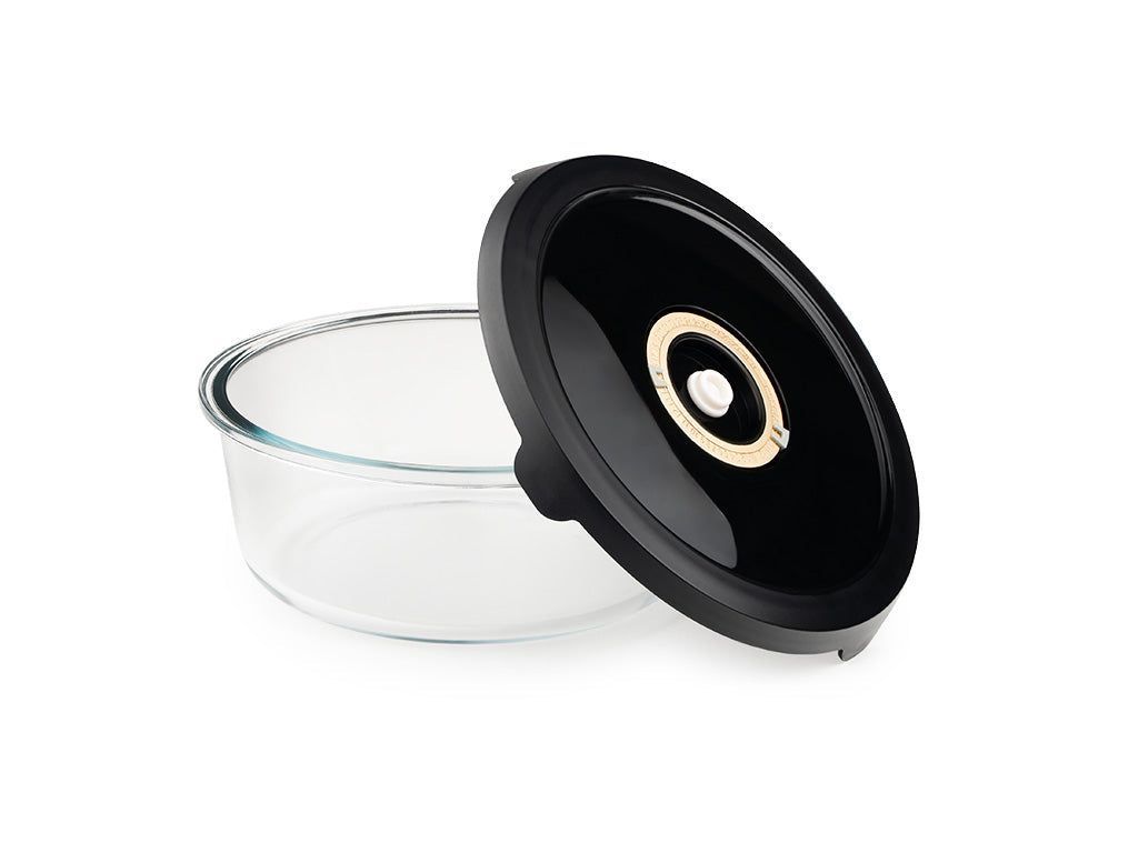 ROUND VACUUM GLASS CONTAINER – 1400ML - 2