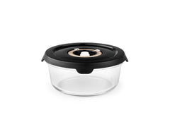 Round vacuum glass container – 635 ml