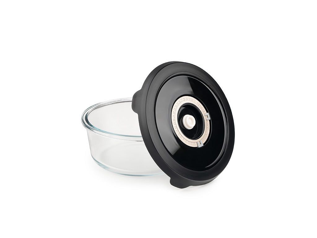 ROUND VACUUM GLASS CONTAINER – 635ML - 3