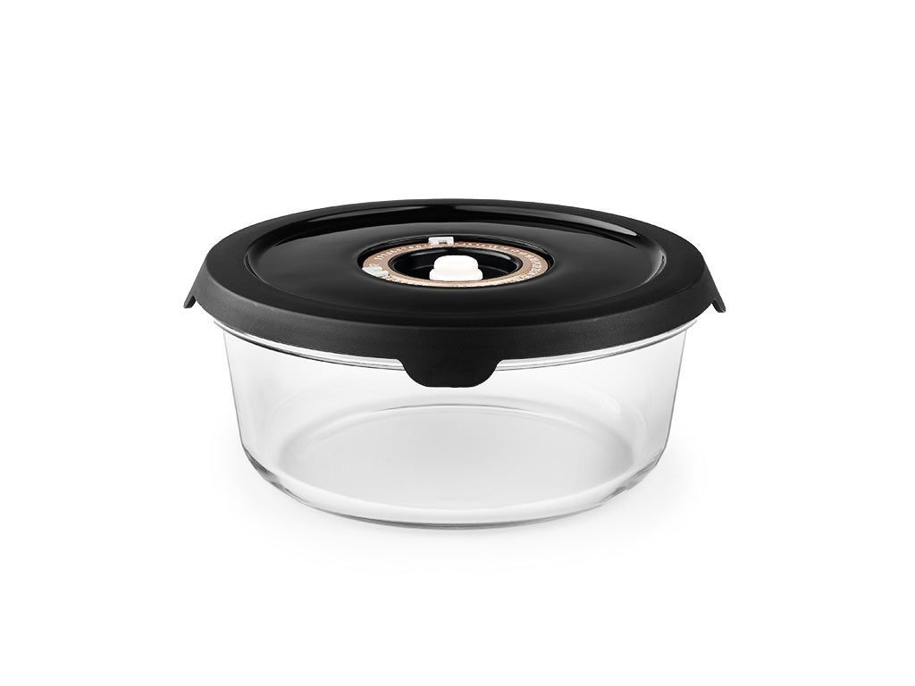 ROUND VACUUM GLASS CONTAINER – 930ML - 1