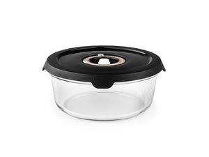 ROUND VACUUM GLASS CONTAINER – 930ML - 1
